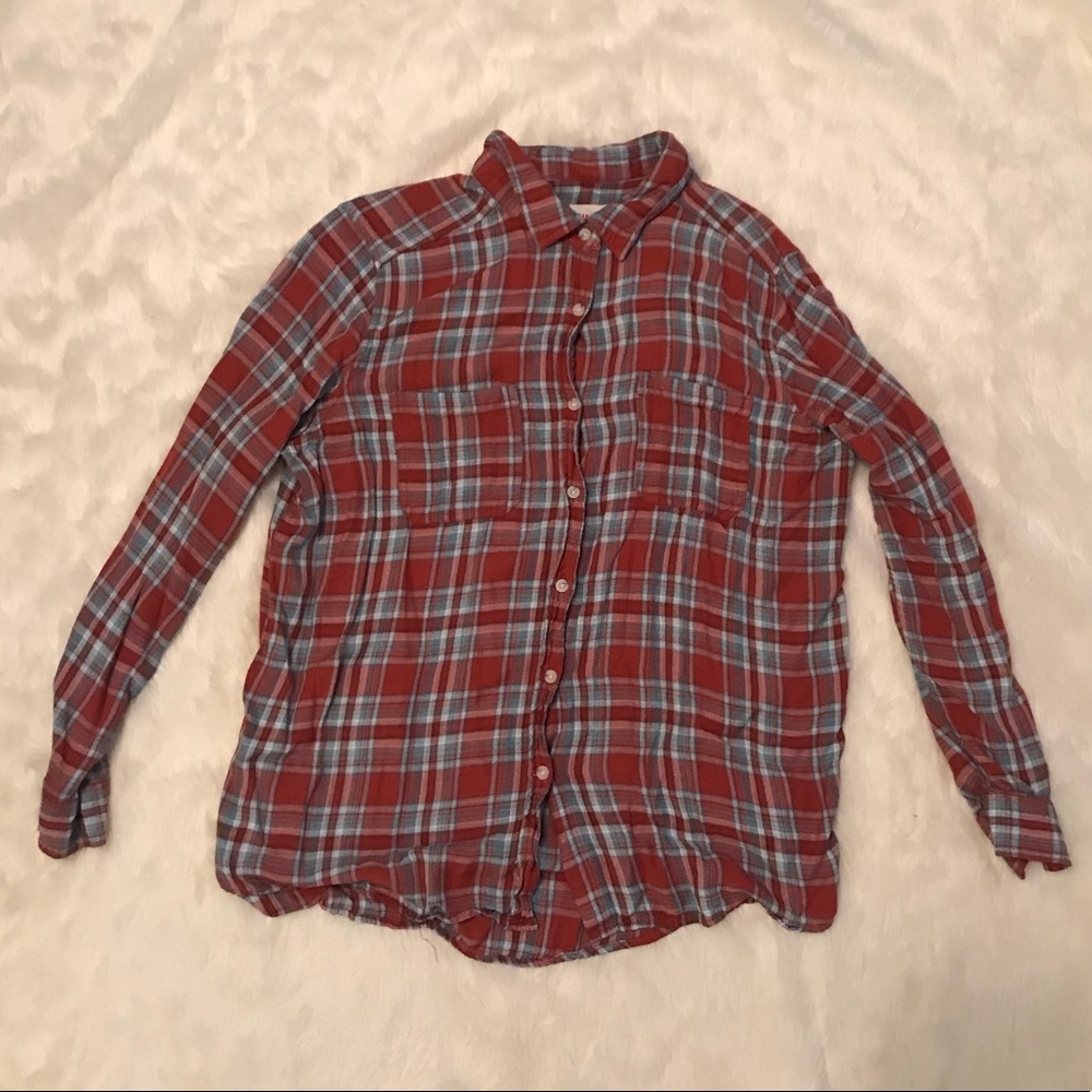 Plaid top